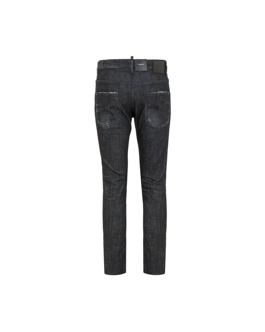 Dsquared² Black Cotton Slim Fit Jeans Jeans