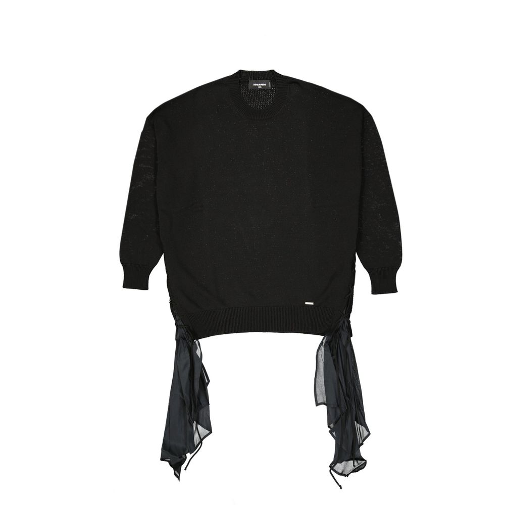 Dsquared² Black Cotton Sweatshirt Glam Steals