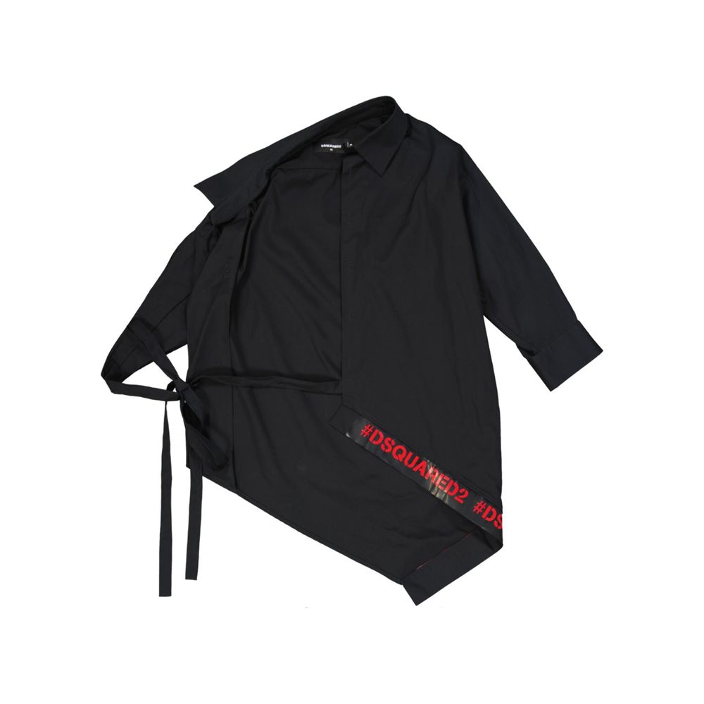 Dsquared² Black Cotton Two Piece Suit Glam Steals