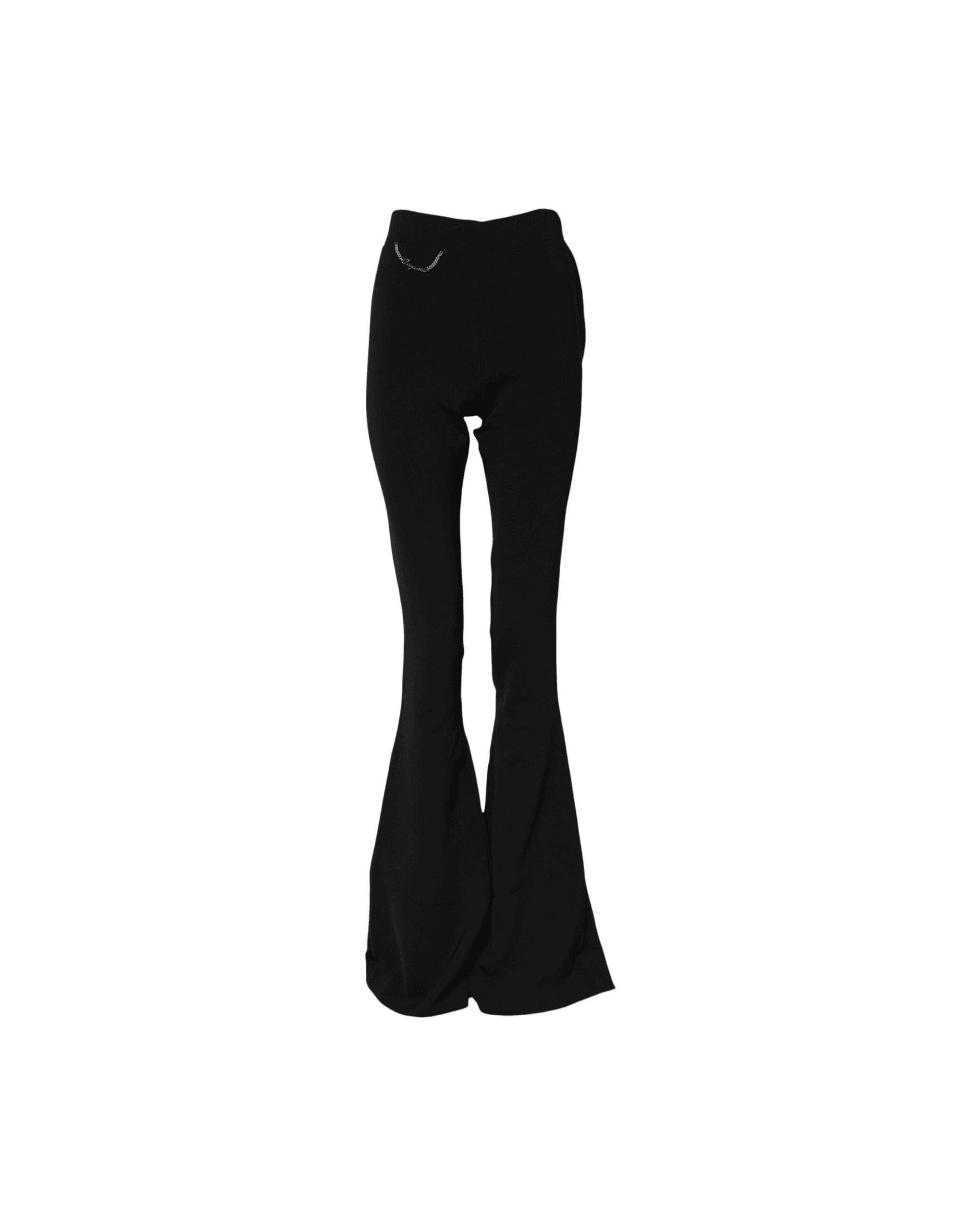 Dsquared² Black Polyester High Waisted Flared Pant Glam Steals