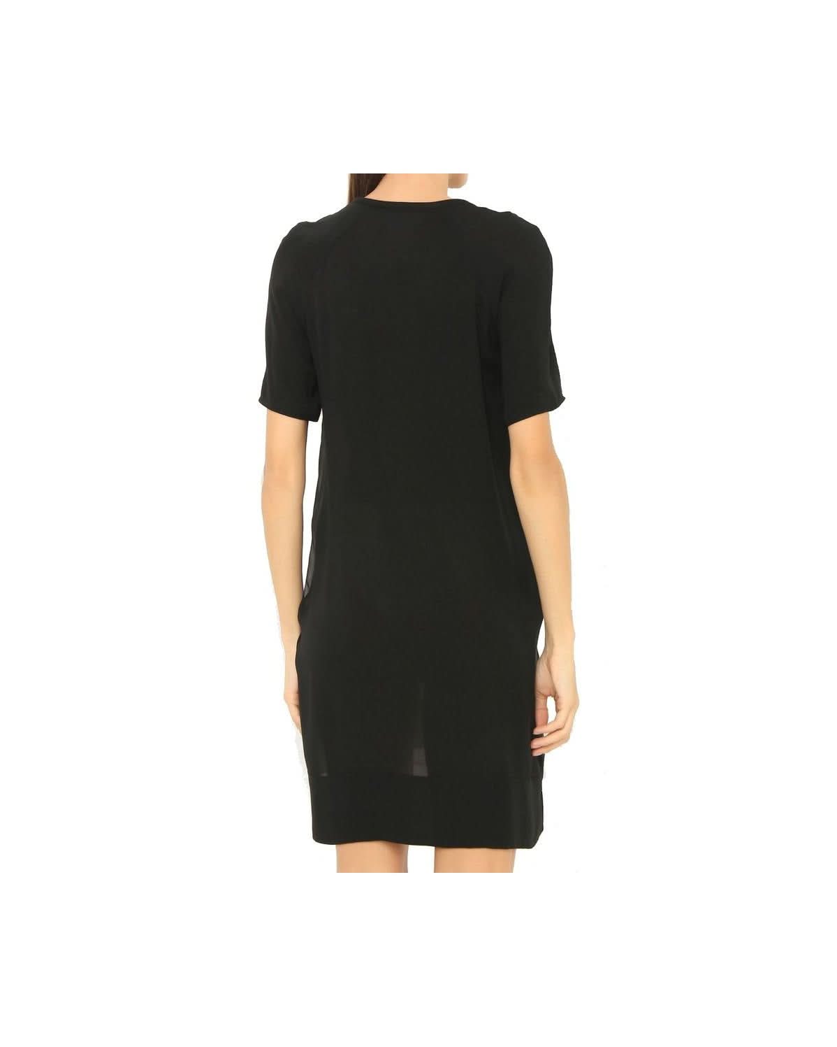 Dsquared² Black Silk Dress Dresses