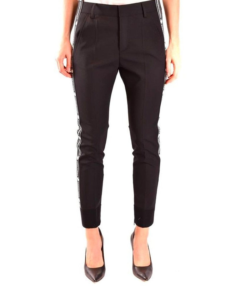 Dsquared² Black Wool Dress Pant Trousers