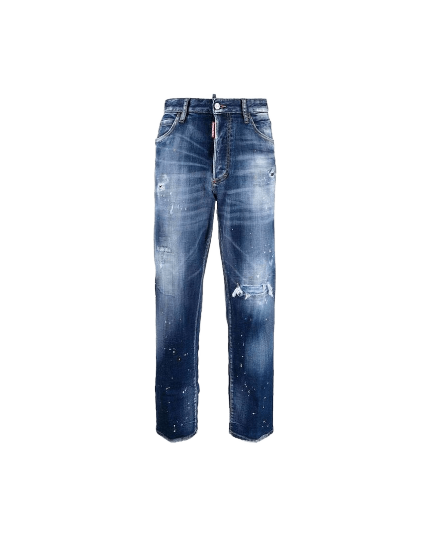 Dsquared² Blue Cotton Boyfriend Jeans Glam Steals