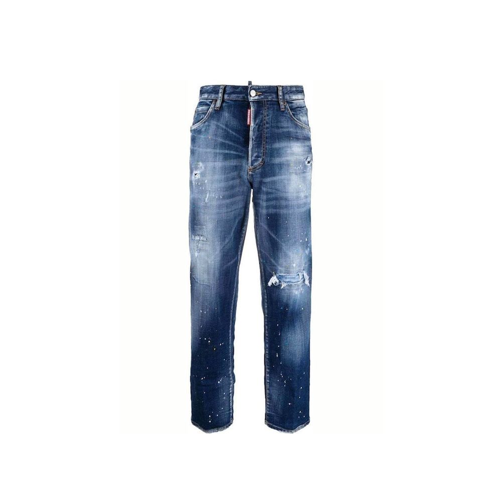 Dsquared² Blue Cotton Denim Jeans Glam Steals