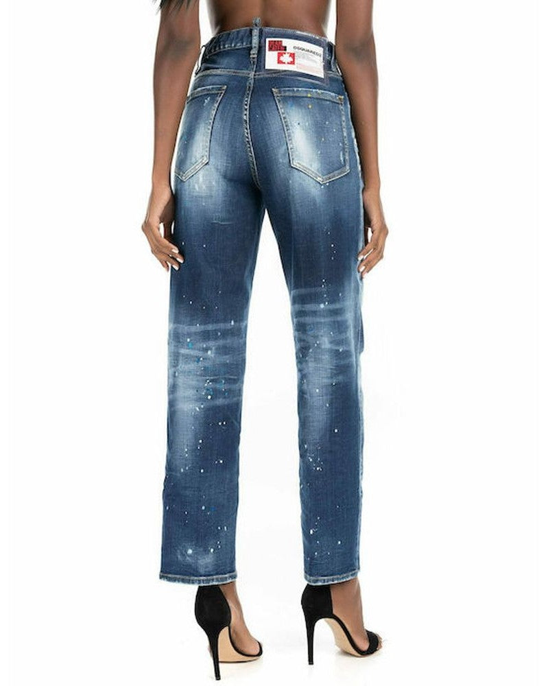 Dsquared² Blue Cotton Denim Jeans Jeans