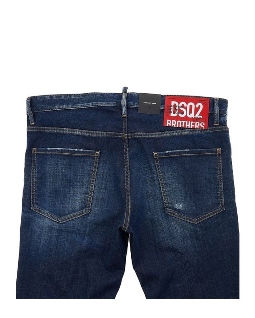 Dsquared² Blue Cotton Skinny Jeans Jeans