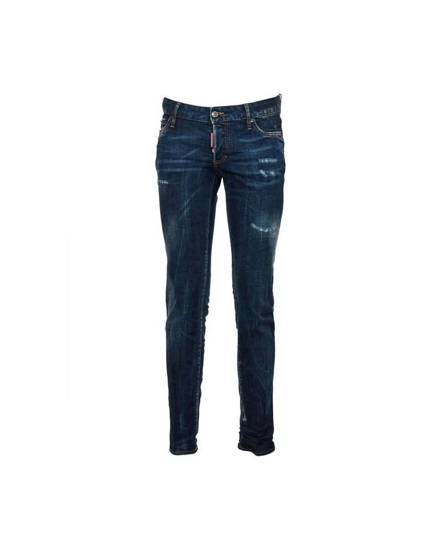 Dsquared² Blue Cotton Slim Fit Jeans Jeans