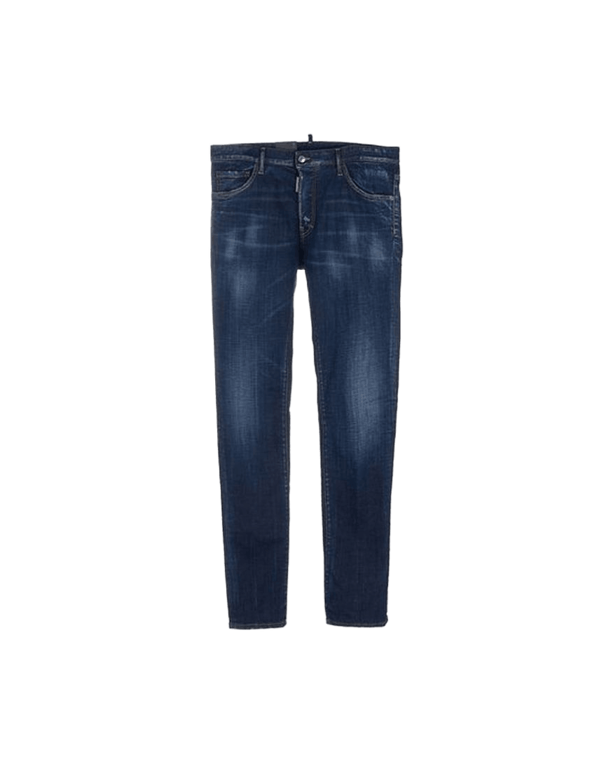 Dsquared² Blue Cotton Slim Fit Jeans Glam Steals