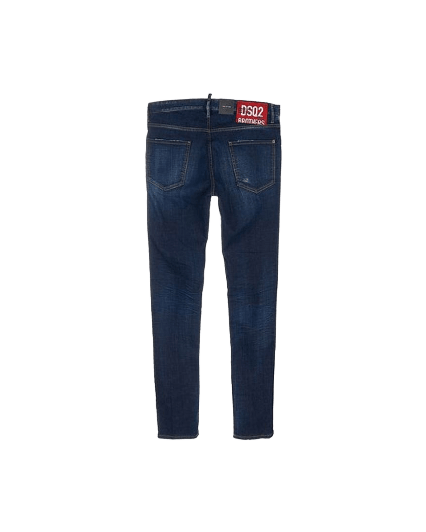 Dsquared² Blue Cotton Slim Fit Jeans Glam Steals