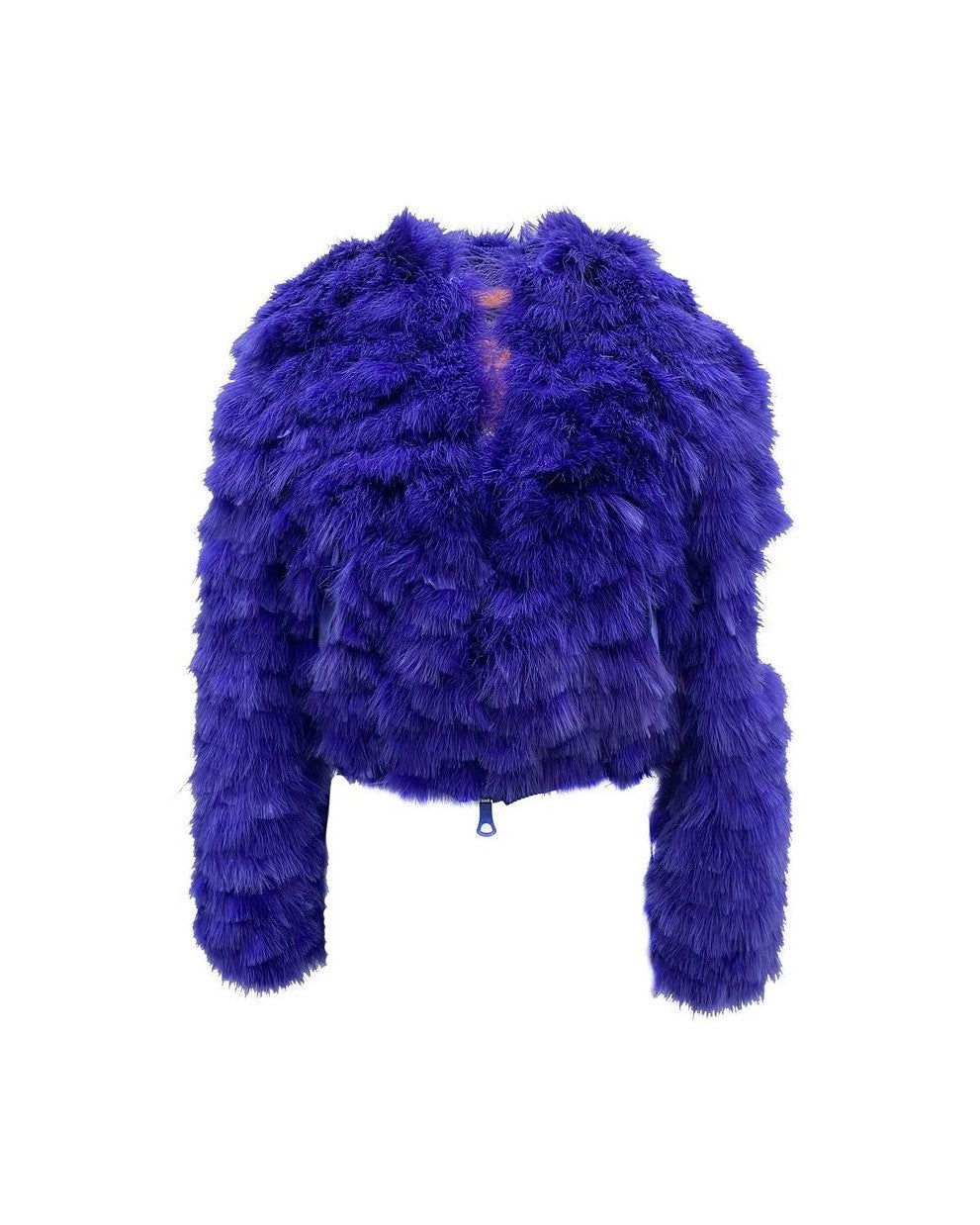 Dsquared² Blue Feather Bomber Bomber Jackets