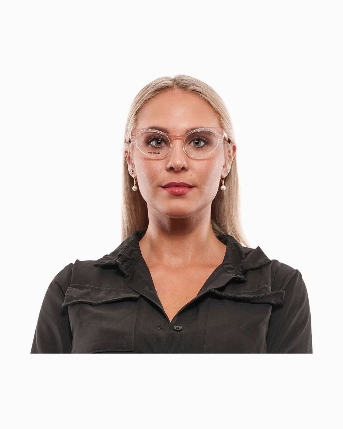 Dsquared² Chic Rose-Tinted Designer Eyewear Eyeglasses
