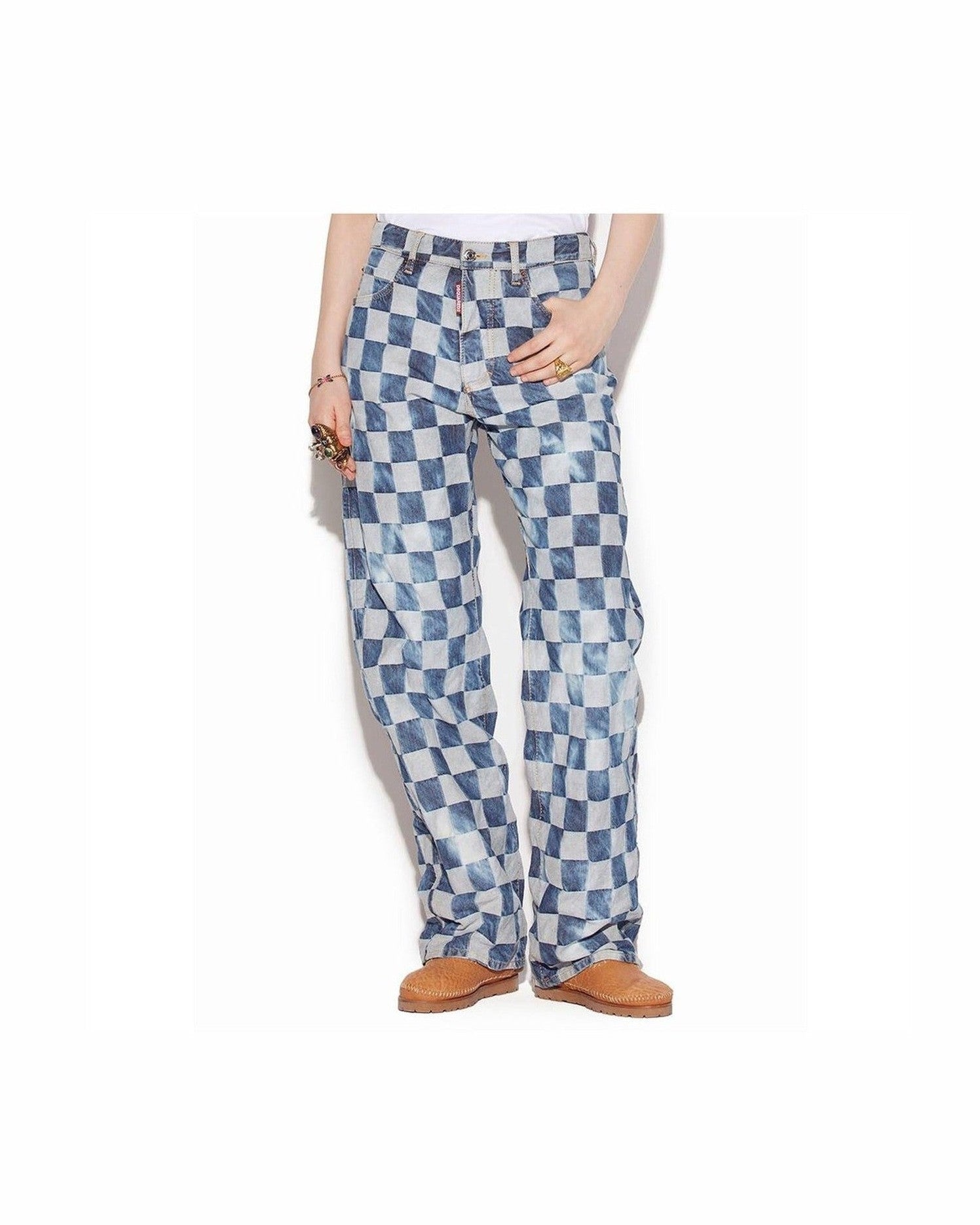 Dsquared² Cotton Jeans & Blue Pant Glam Steals