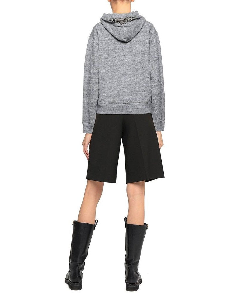 Dsquared² Gray Cotton Sweatshirt Hoodies
