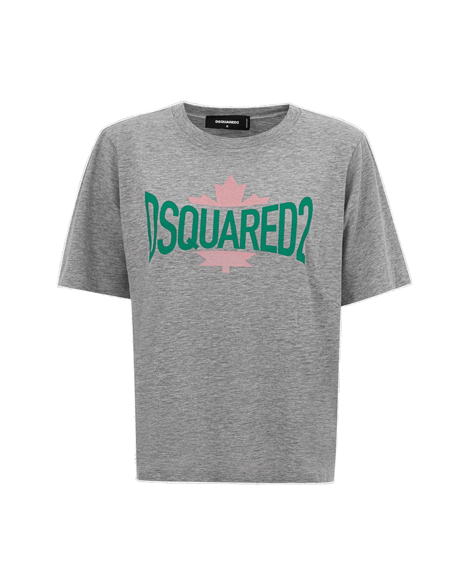 Dsquared² Gray Cotton T-shirt Glam Steals