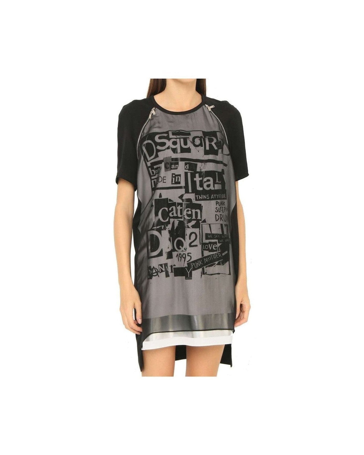 Dsquared² Silk Printed Mini Dress Glam Steals