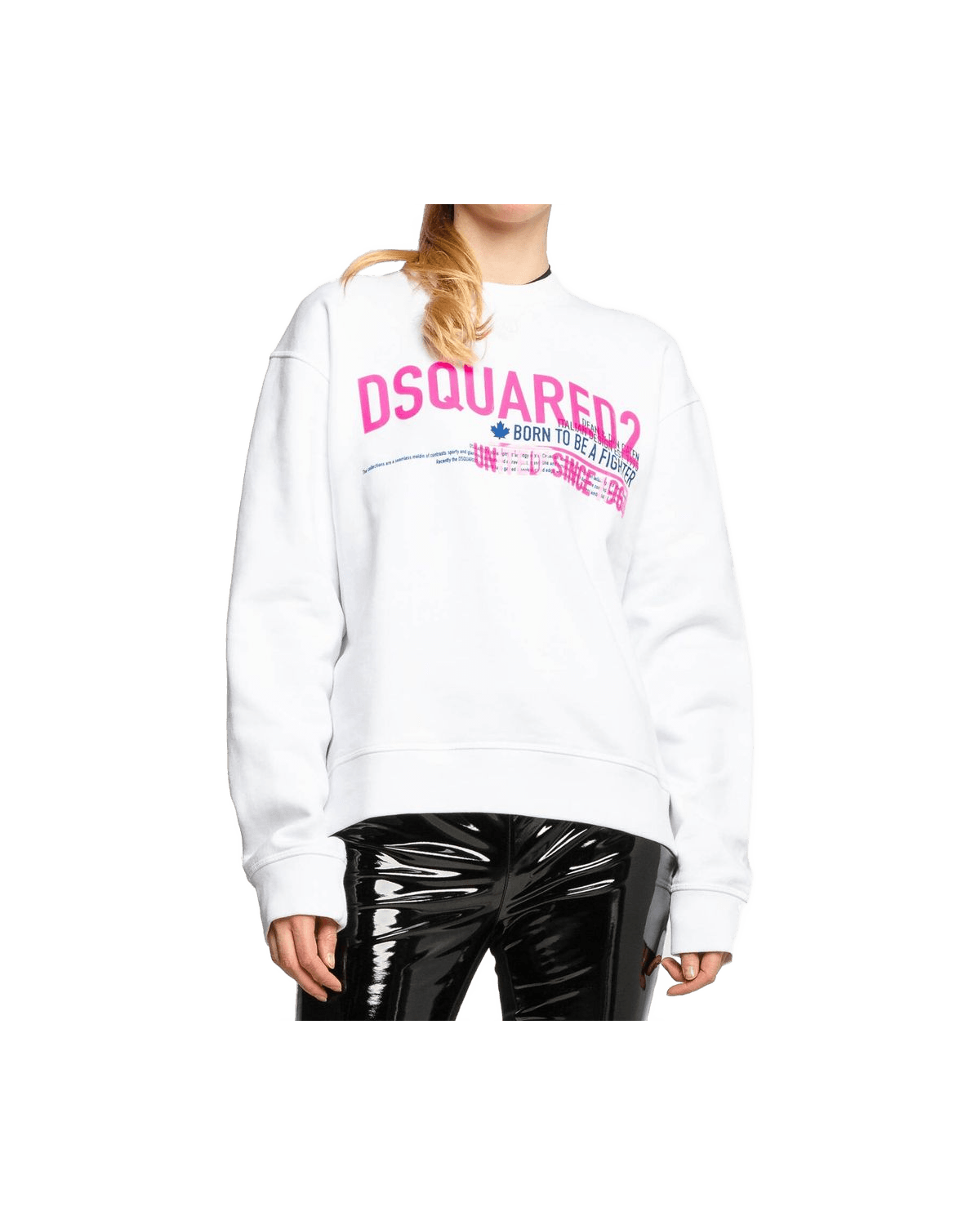 Dsquared² White Cotton Sweat-shirt Glam Steals