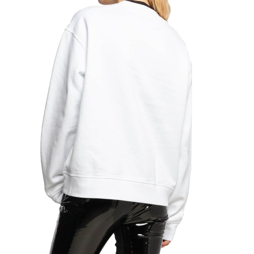 Dsquared² White Cotton Sweatshirt Glam Steals