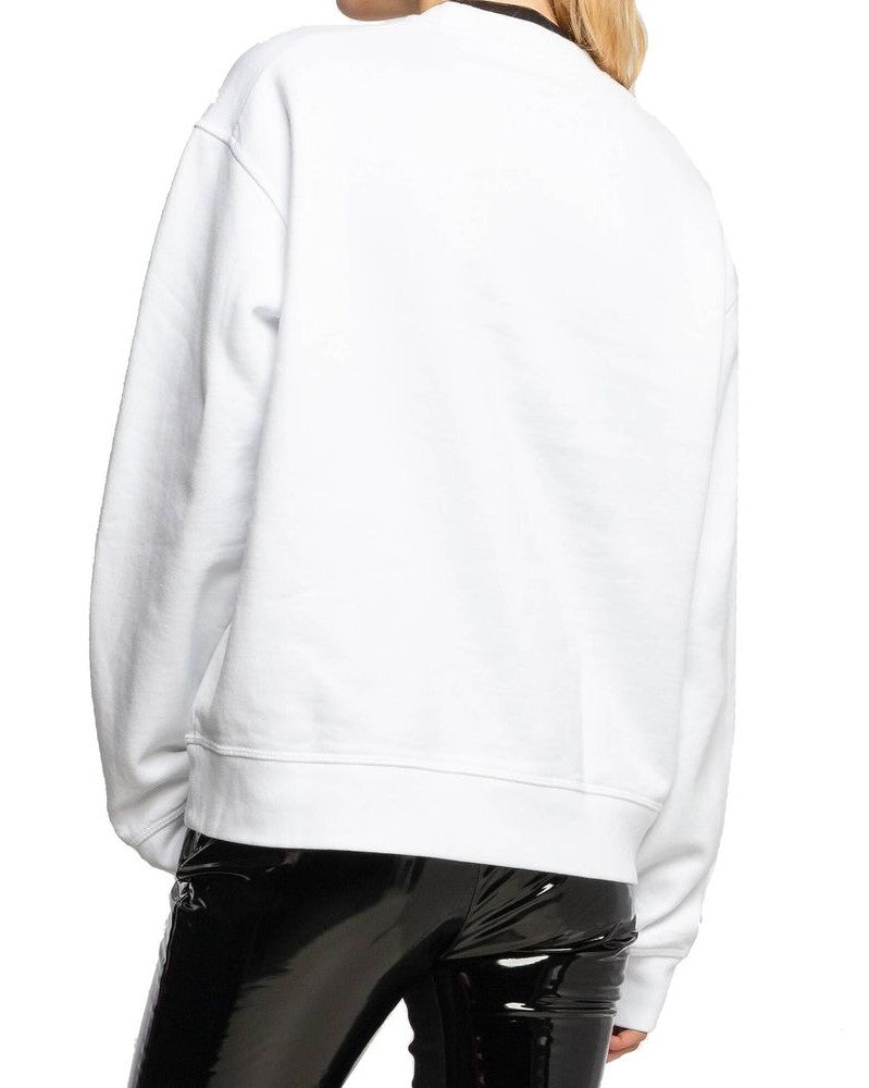 Dsquared² White Cotton Sweatshirt Sweatshirts