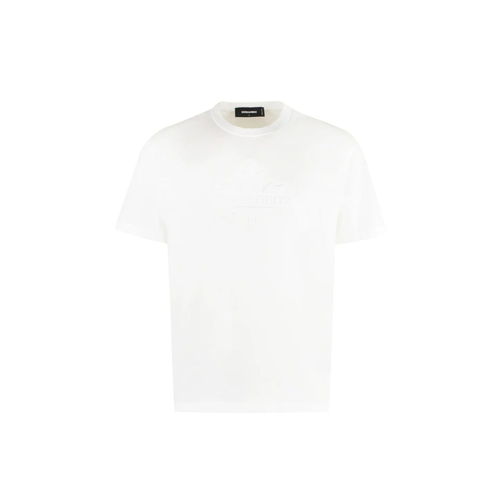 Dsquared² White Cotton T-shirt Glam Steals