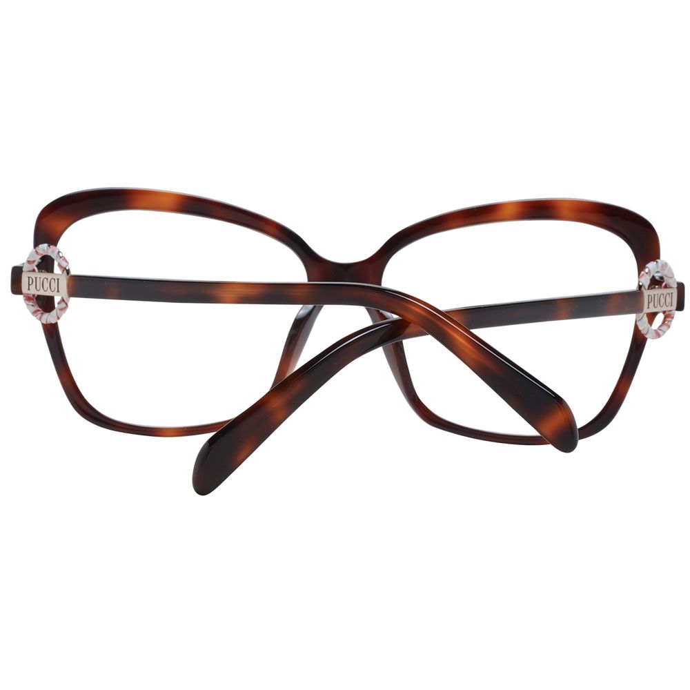 Emilio Pucci Brown Women Optical Frame Glam Steals