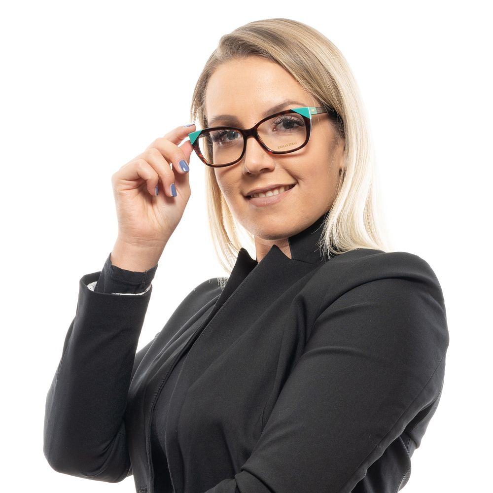 Emilio Pucci Brown Women Optical Frame Glam Steals