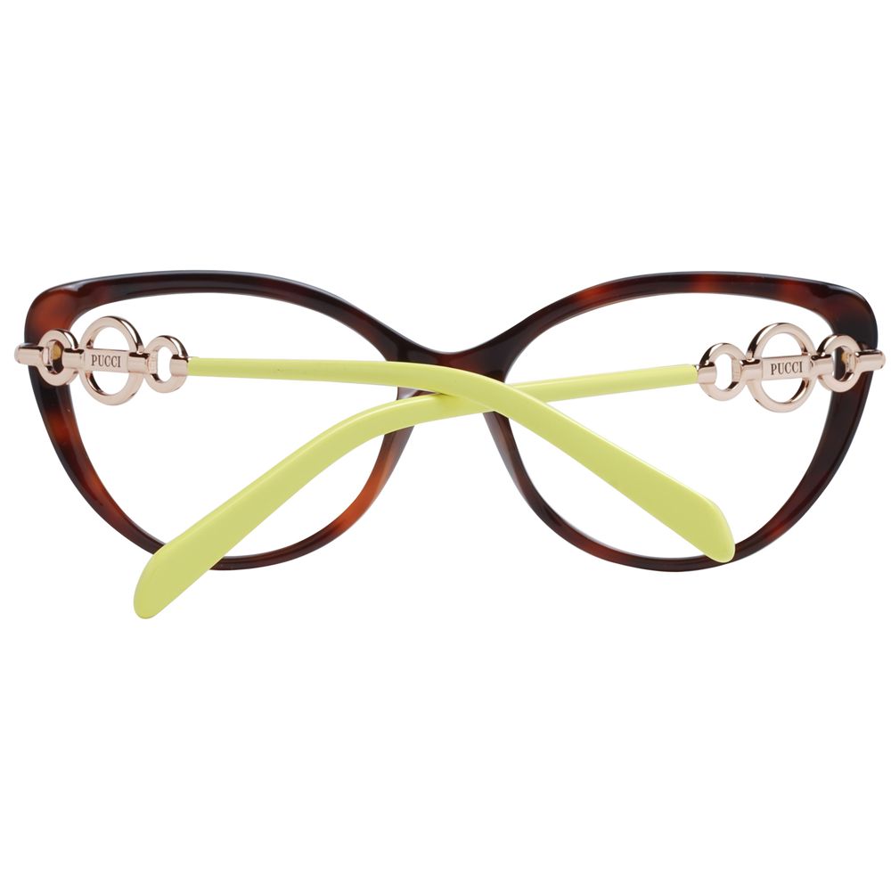 Emilio Pucci Brown Women Optical Frame Glam Steals