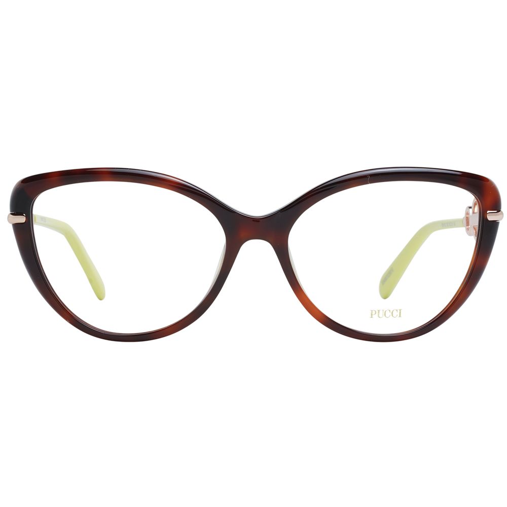 Emilio Pucci Brown Women Optical Frame Glam Steals