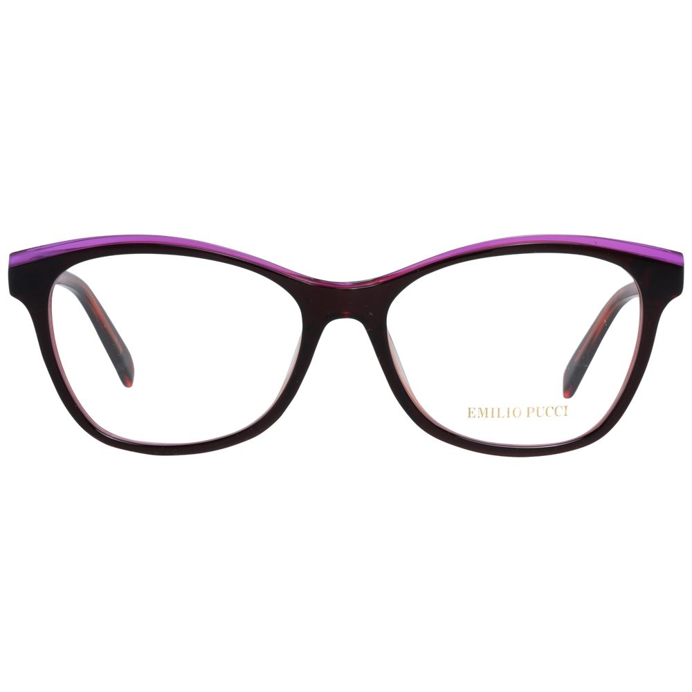 Emilio Pucci Burgundy Women Optical Frame Glam Steals