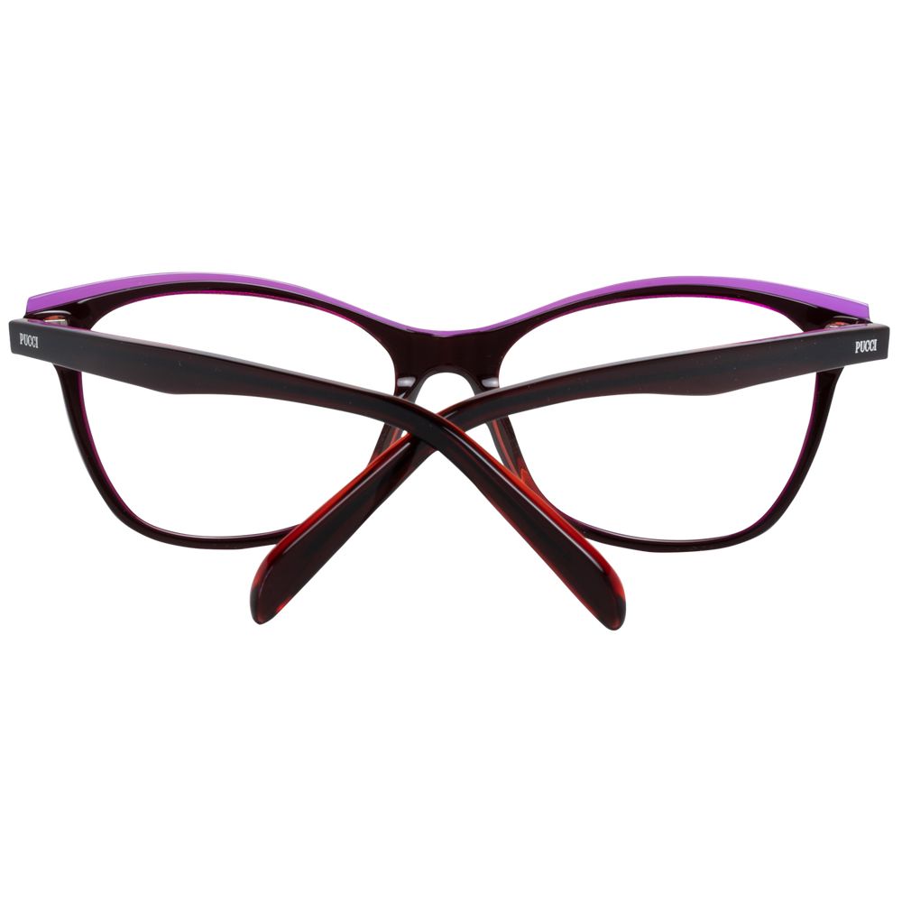 Emilio Pucci Burgundy Women Optical Frame Glam Steals