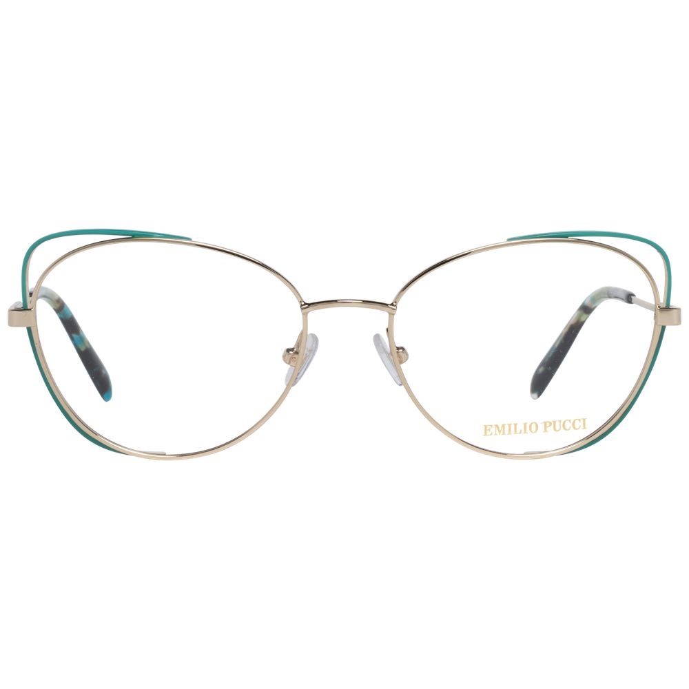 Emilio Pucci Gold Women Optical Frame Glam Steals