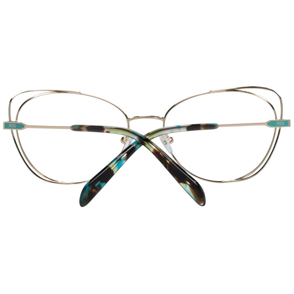 Emilio Pucci Gold Women Optical Frame Glam Steals