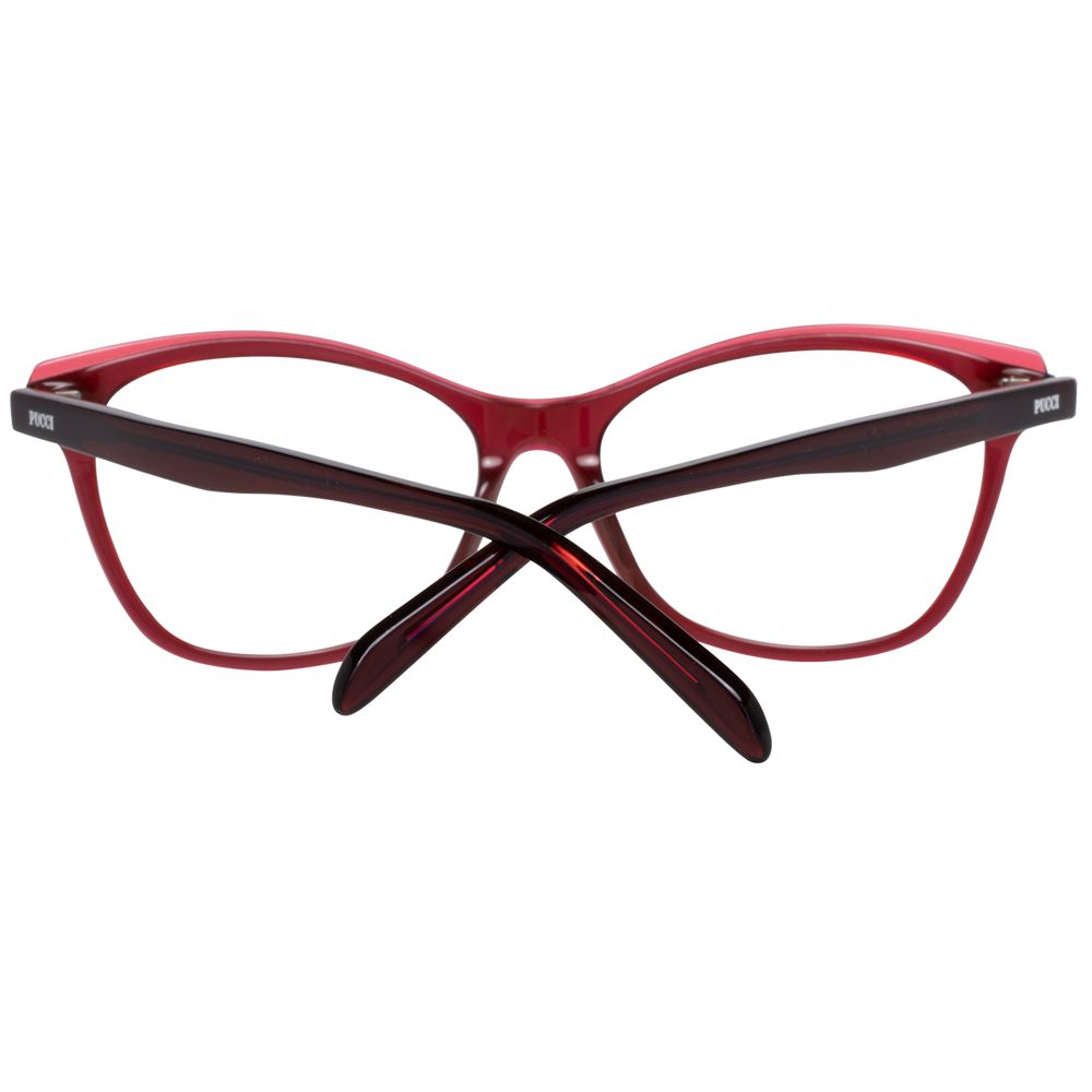 Emilio Pucci Red Women Optical Frame Glam Steals