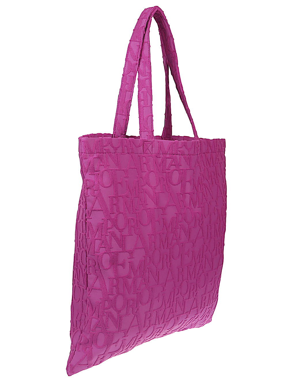 Emporio Armani Beachwear Shopper in Bold 3d Asv Logo Fabric Glam Steals