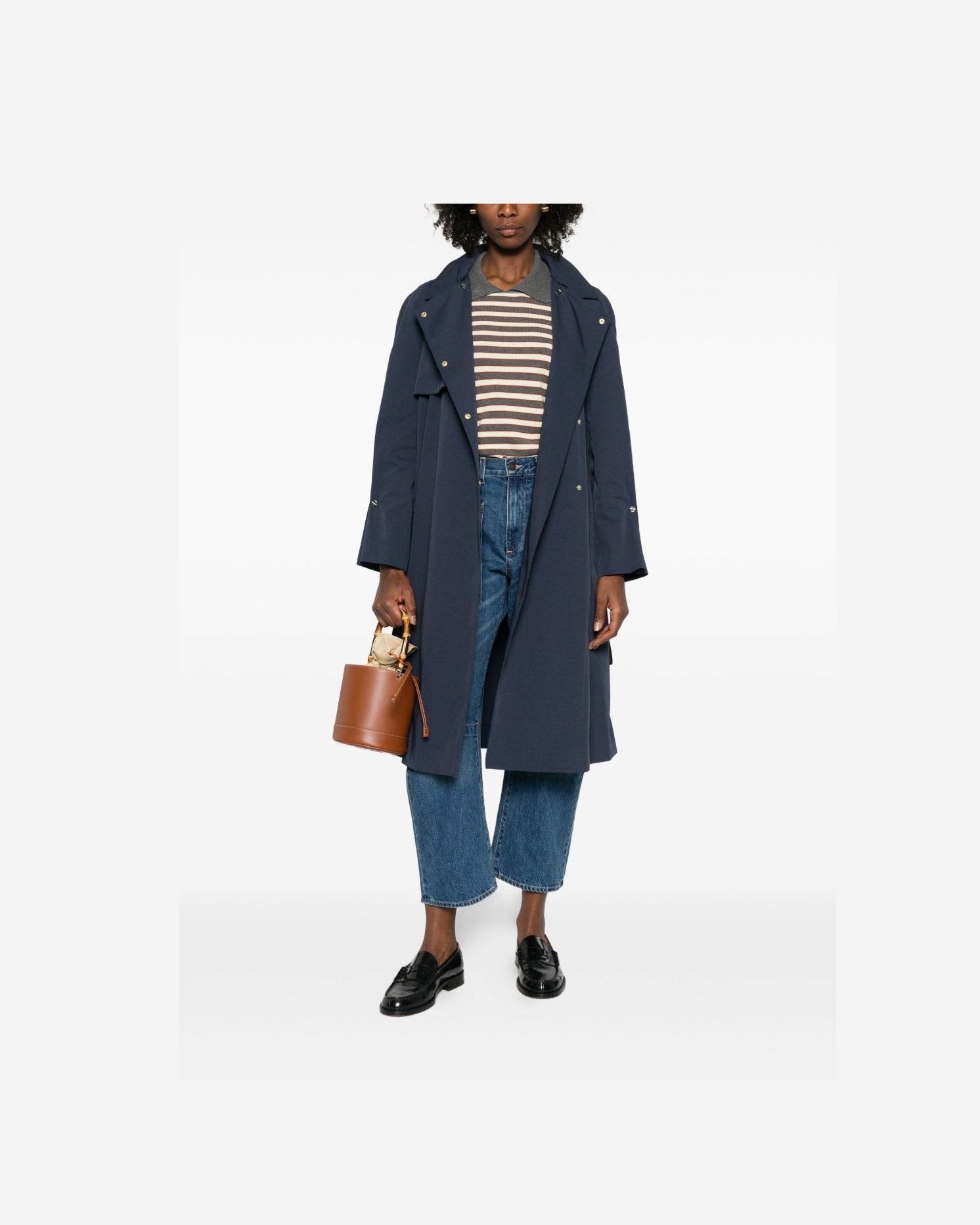 Emporio Armani Blue Coat Glam Steals