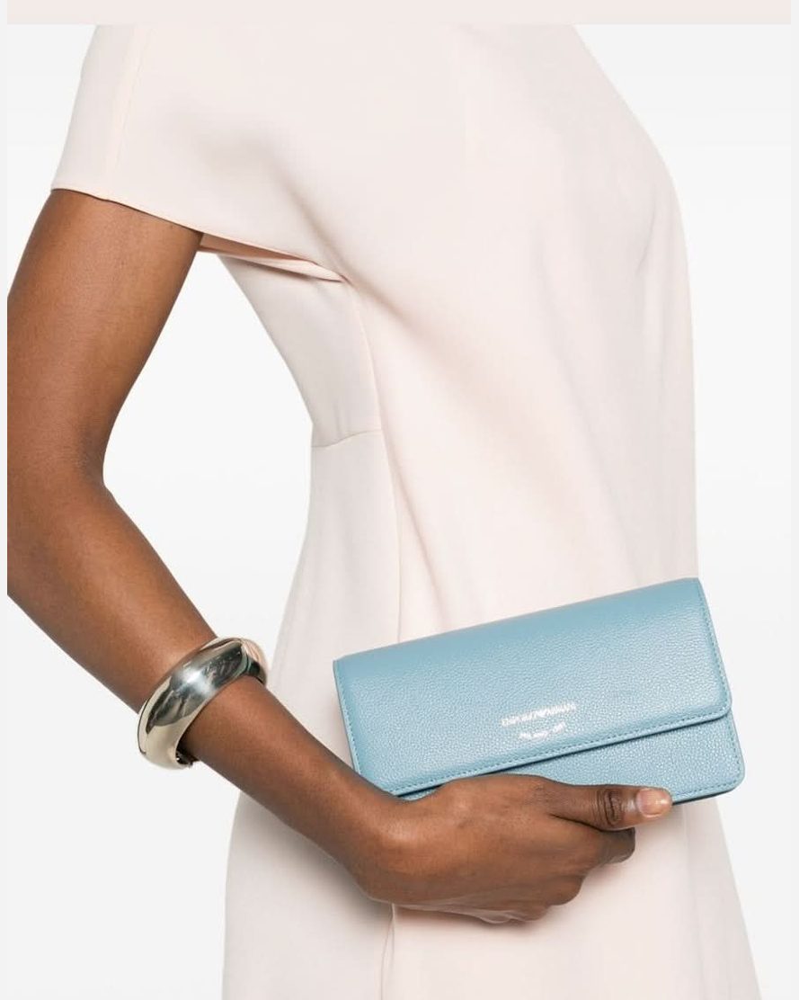 Emporio Armani Clear Blue Bag Clutches