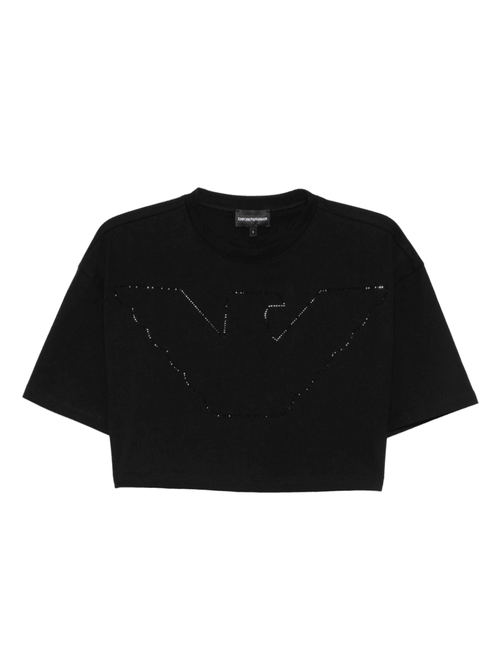 Emporio Armani Crewneck Crop Top Glam Steals