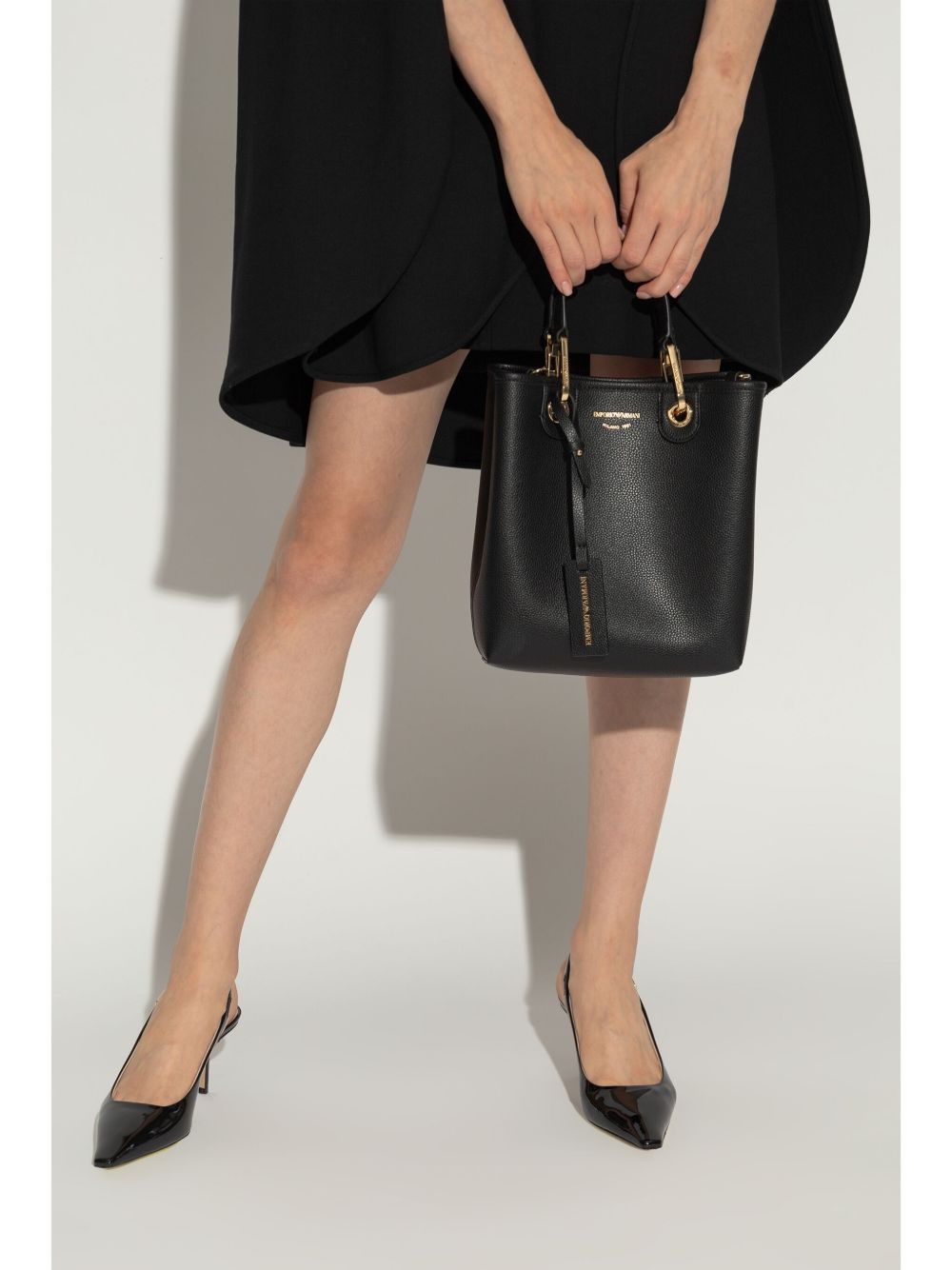 Emporio Armani Deer Print Myea Vertical Shopper Bag Glam Steals