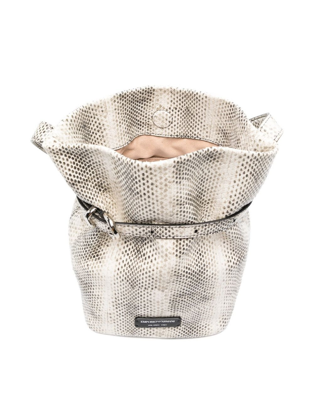 Emporio Armani Exclusive Leather Bucket Bag Glam Steals