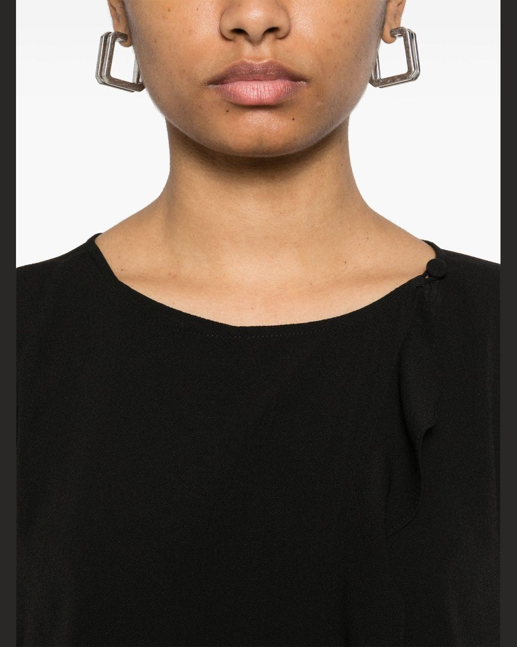 Emporio Armani Fluid Ruffled Shirt Jacket Glam Steals