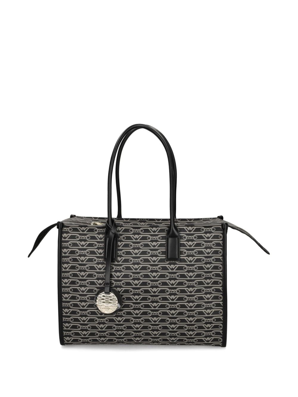 Emporio Armani Jacquard Logo Motif Tote Bag Glam Steals