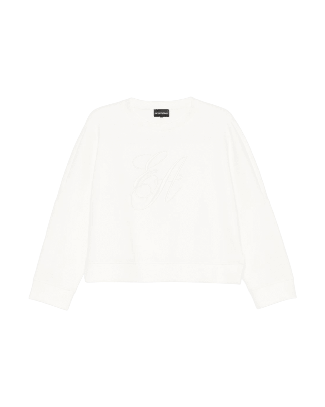 Emporio Armani Jersey Double Sweat-shirt with Ea Logo Embroidery Glam Steals