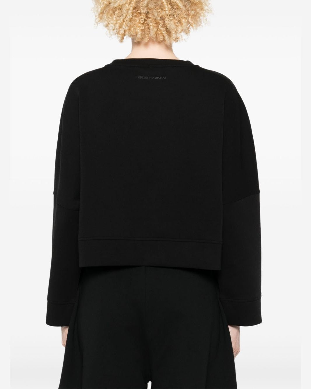 Emporio Armani Jersey Double Sweat-shirt with Logo Embroidery Glam Steals