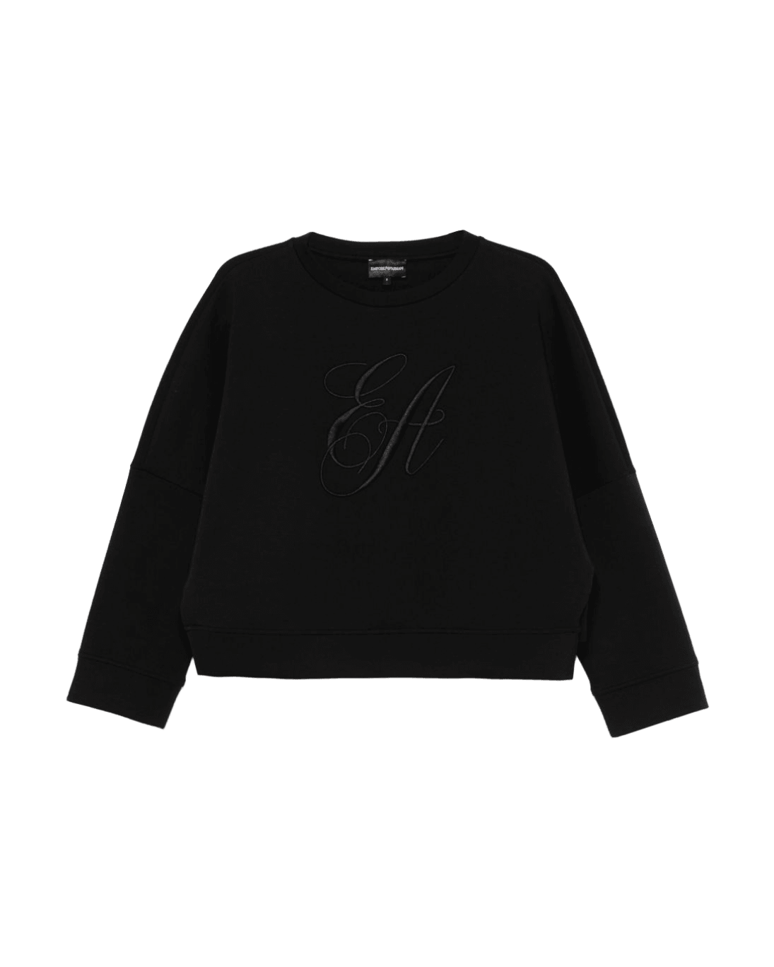 Emporio Armani Jersey Double Sweat-shirt with Logo Embroidery Glam Steals