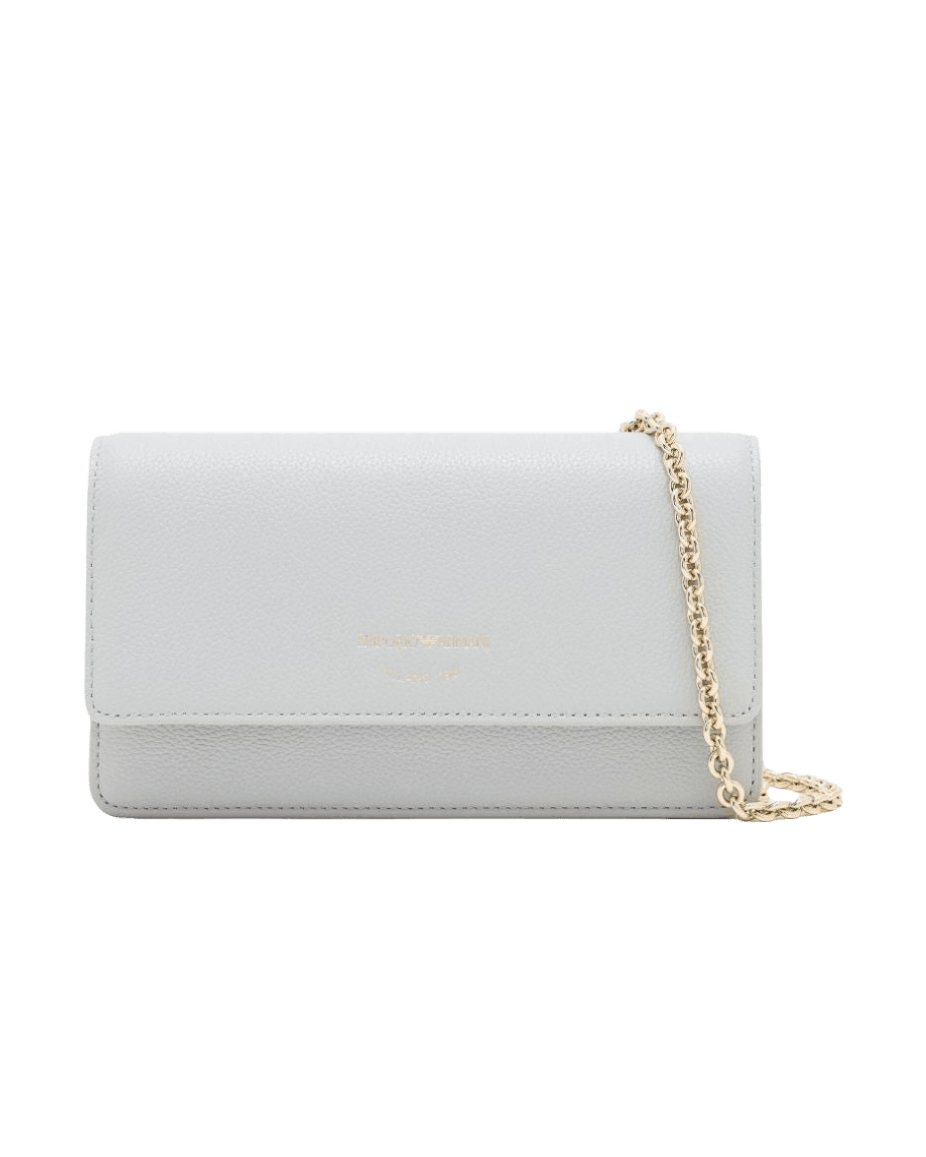 Emporio Armani Leather Chain Strap Clutch Bag Glam Steals