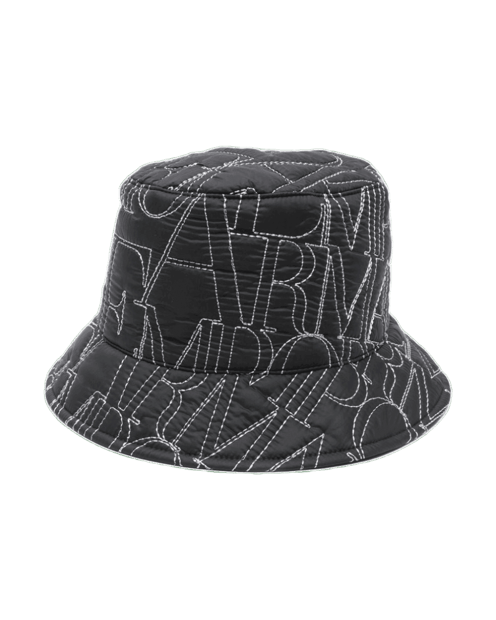 Emporio Armani Logo Embroidered Quilted Bucket Hat Glam Steals