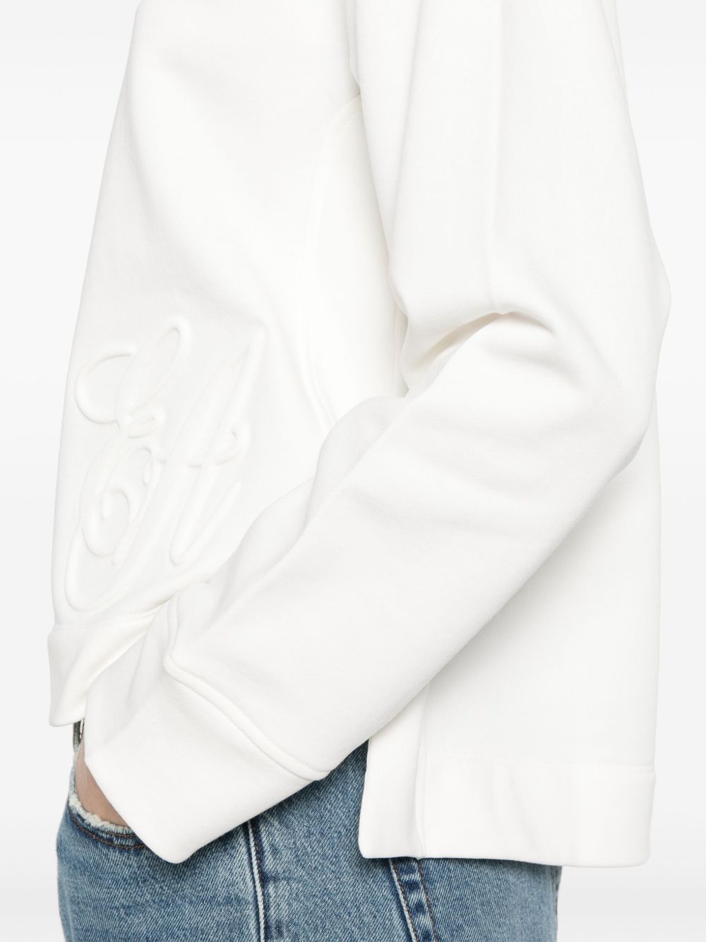 Emporio Armani Logo Embroidered Sweat-shirt Glam Steals