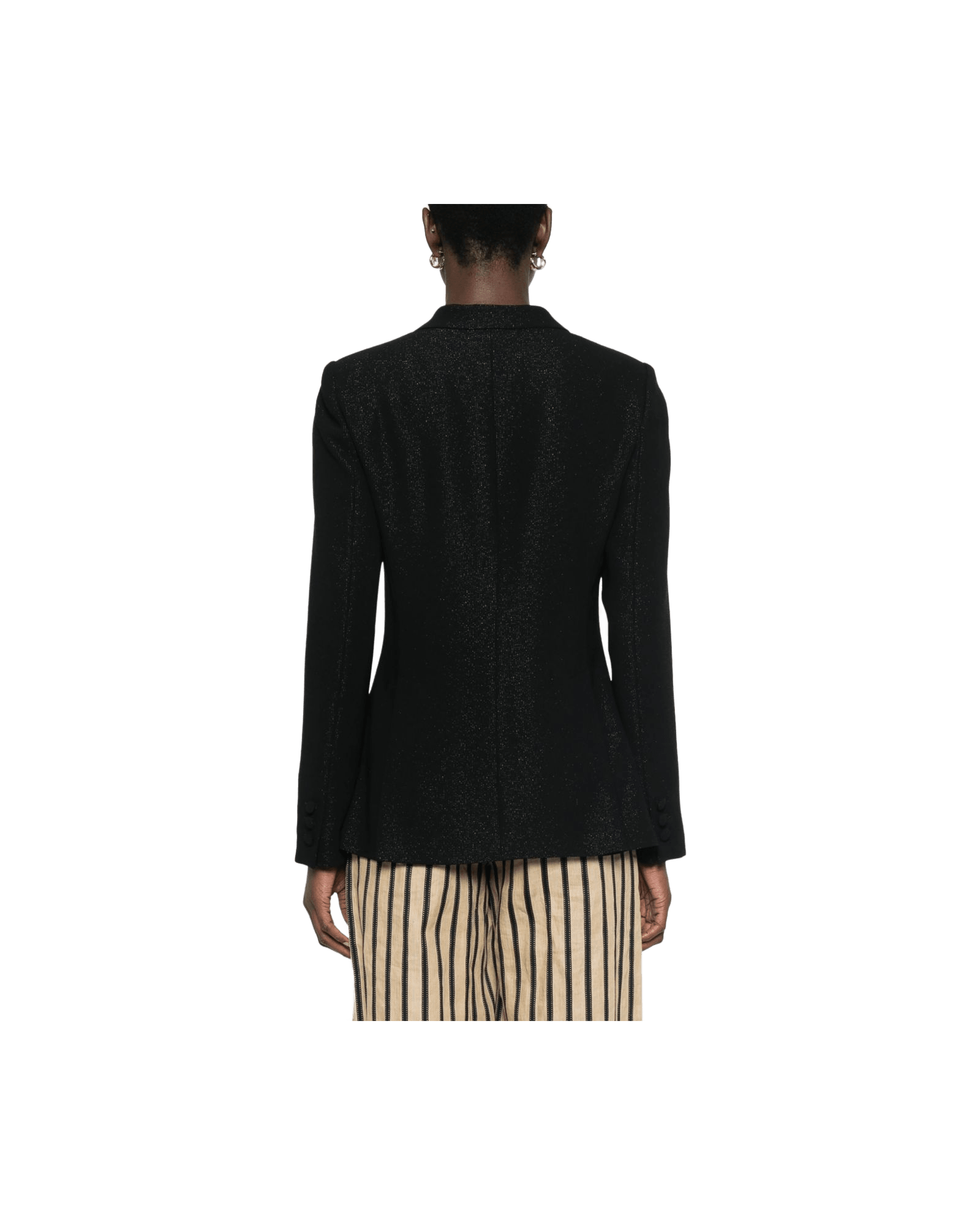 Emporio Armani Lurex Detail Crepe Blazer Glam Steals