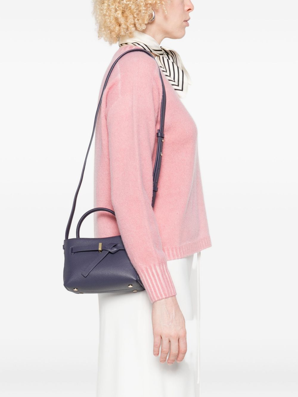Emporio Armani Mini Knotted Detail Tote Bag Glam Steals