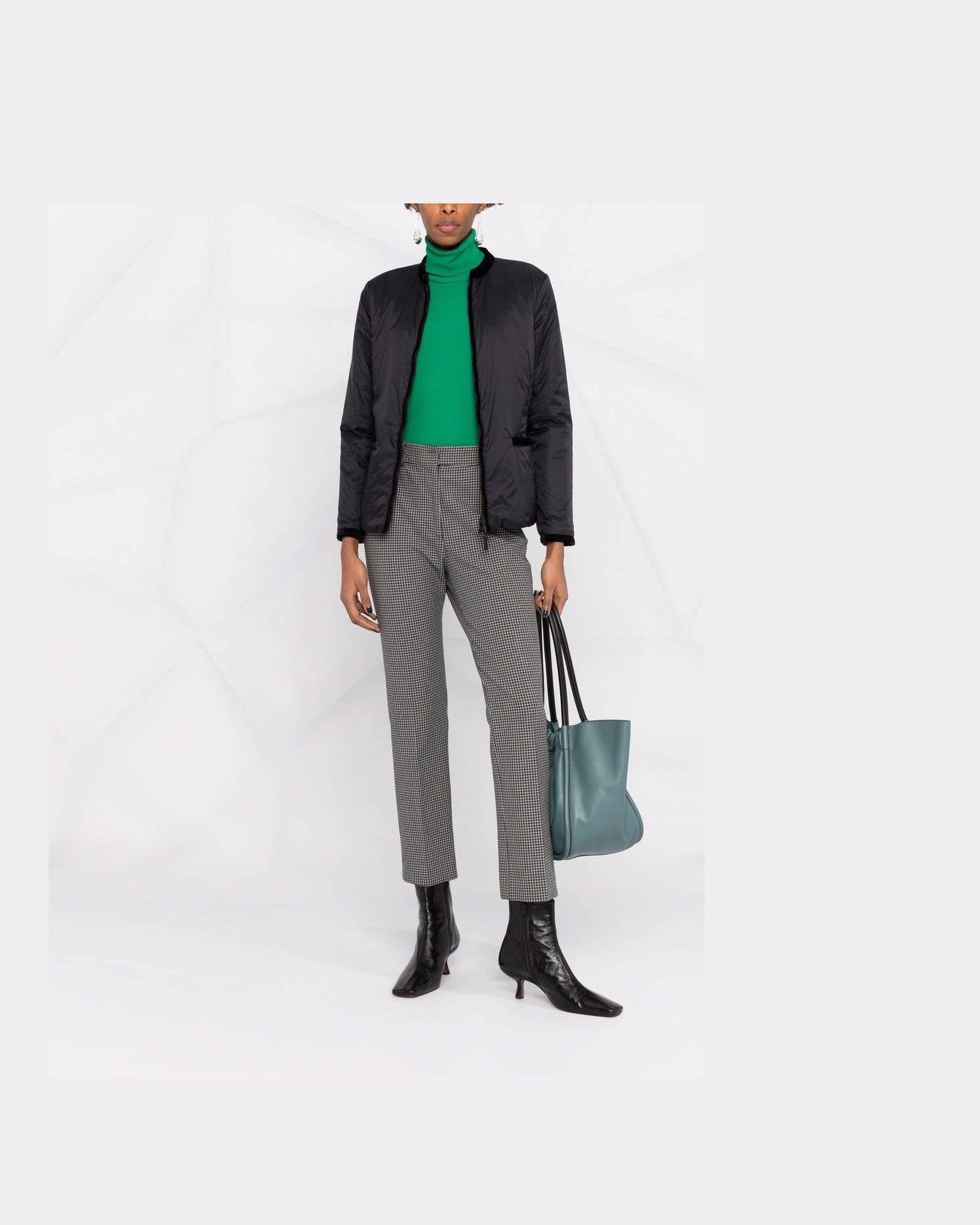 Emporio Armani Nylon Reversible Guru Collared Jacket Glam Steals