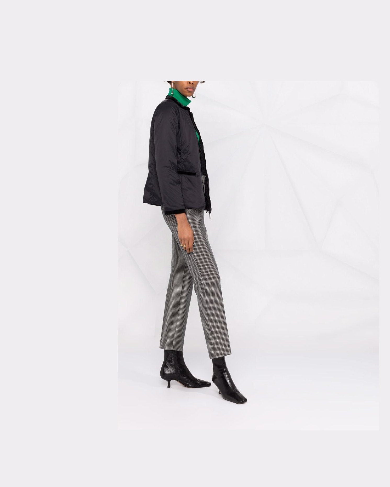 Emporio Armani Nylon Reversible Guru Collared Jacket Glam Steals